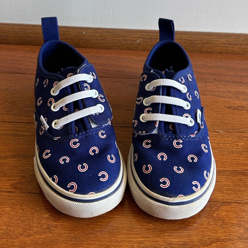 Chicago Cubs Vans, Toddler 8.5, EUC